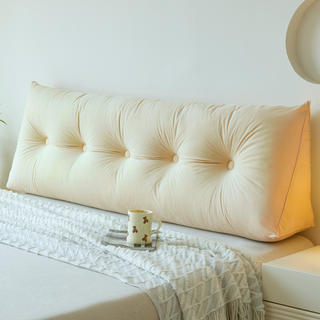 小羊絨舒適晚安靠枕, 米色