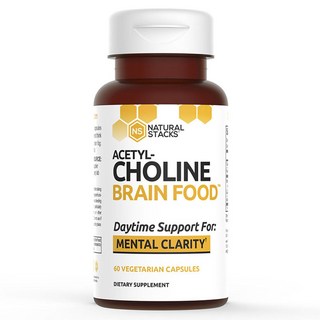 乙醯膽鹼素食膠囊, 60顆, 1個