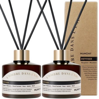 멈칫 바이오톡스 디퓨저 + 리드스틱 세트, 소프트블루솝, 200ml, 2개