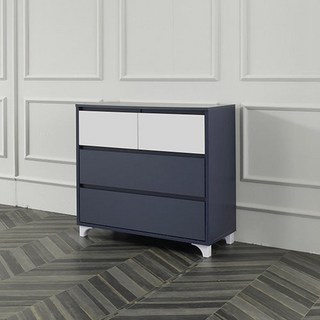 3단 서랍장 안방 TV장 고급 수납장 모던 호텔 옷 펜션 혼수 학교 속깊은 병원, 네이비