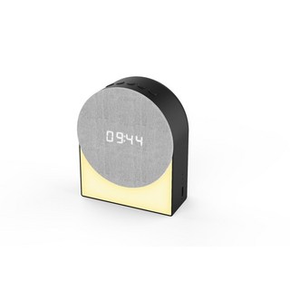 崇德店 新款白噪音多功能睡眠儀 定時時鍾鬧鍾藍牙音箱布藝小夜燈, SM04黑色, 1個