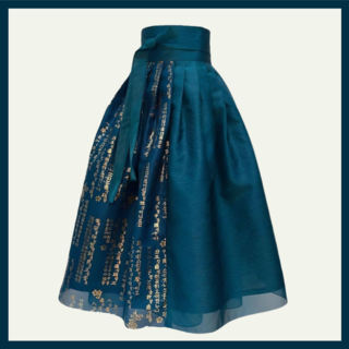 민주화한복 여성 생활 한복 훈민정음 허리치마