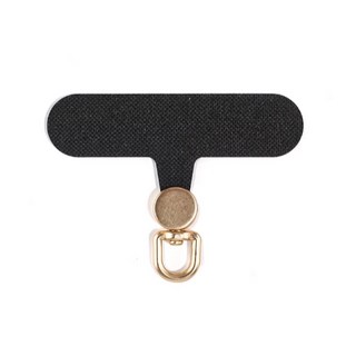 360 旋轉掛繩夾片 手機墊片 掛繩扣環, 1個, 旋轉夾片-黑