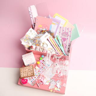 투명 6공 다이어리 세트 여자 생일 선물 셋트 육공 꾸미기 크리스마스 a6 다꾸, Violet투명-연보라