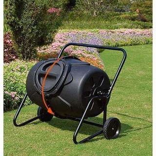 이동식 회전 퇴비 통 폐기물 발효통 폐기물 분해기, 1개