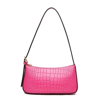 台灣大批發 精選韓系質感真皮包包系列 斜背包 單肩包 斜跨包 托特包 側背包 月牙包 手機包 馬鞍包包 皮夾 送禮, F款/腋下包/粉色