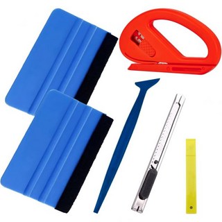 앰플리 자동차 틴팅 색상 도구 키트 9mm 접이식 유틸리티 커터 10개 세트