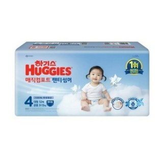 하기스 2025 매직컴포트 썸머 팬티형 기저귀 공용, 대형(L), 364개