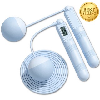 에이트몰 실내무소음 줄없는 줄넘기, 블루, 1세트