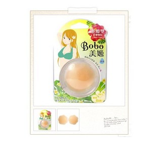 Bobo 美姬 花瓣型矽膠胸貼 2片入 直徑6cm
