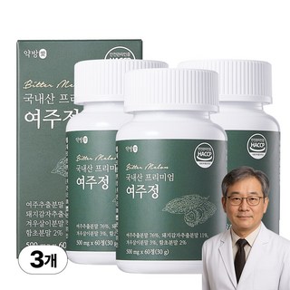 라운지셀 국내산 프리미엄 약방애 여주정, 60정, 3개