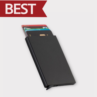 퀸시아 남성 카드지갑 아코디언 명함 지갑 케이스 카드홀더