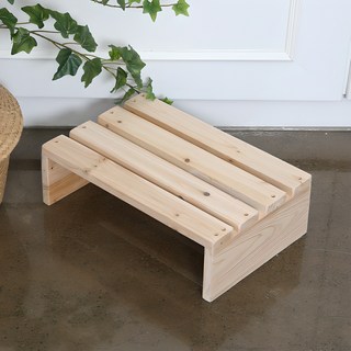 STONITURE 簡約平面實木腳踏凳, 混色