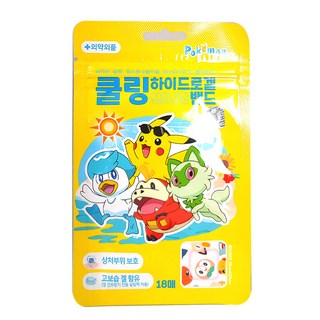 포켓몬 쿨링하이드로 겔밴드 18매, 6개