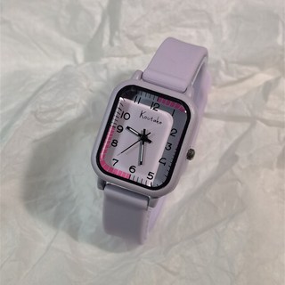 Koutake 方形手錶 甜酷多巴胺風格 女生適用 靜音設計