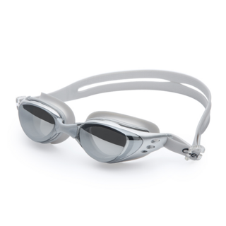 近視泳鏡 0-700度, 銀色, 1套裝