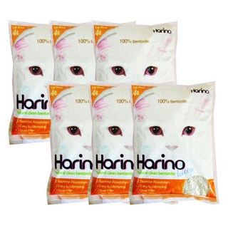 하리노 프리미엄 응고형 고양이모래, 4L, 6개