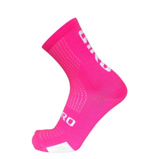 台灣出貨 新款騎行襪 運動襪 自行車襪 男女通用戶外速乾耐磨中筒運動襪, 1個, 粉色