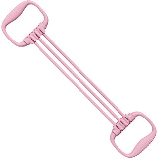 YORI優里 六管拉力器 彈力繩 健身拉力繩 阻力繩 運動器材 居家健身, 粉色, 1個