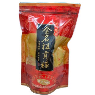 金名祖貢糖花生一口酥，金門特產，獨立包裝，酥脆香甜，傳統風味, 300g, 1個