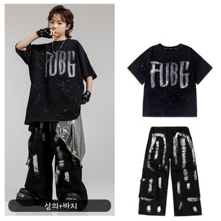 남자 아이돌 무대의상 힙합 보이 댄스팀 방송댄스복 SET