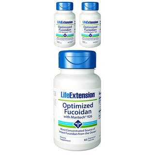 LIFE EXTENSION 優質褐藻醣膠素食膠囊, 3罐, 60顆