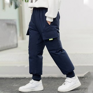 패딩포켓조거팬츠 여아 겨울바지 패딩바지 아동겨울 솜털바지 조거팬츠 주니어 초등 스키 눈썰매 보드 생활방수