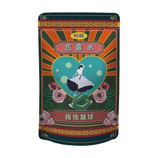 愛家捷HSAE 花露水 萬用清潔球 拖地凝球 買就送海星防堵過濾片 浴廁清潔劑 濃縮植物萃取 去汙去漬 芬芳不刺激, 1個, 7袋花露水凝球+3片防堵過濾片