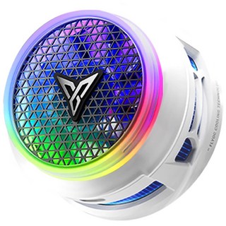 FLYDIGI 飛智 B8X 創新吸風式手機散熱器 30W功率 智能控溫 變頻燈環 直播散熱神器, 可定址 RGB (ARGB), 1套