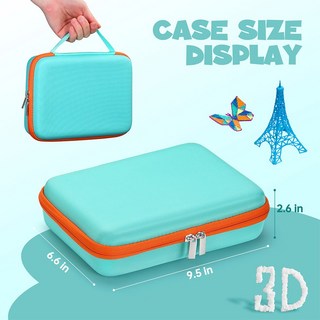 3DOODLER START 케이스 3D 하드 포켓 운반 메쉬 가방 멘트 보관 주최자 세트