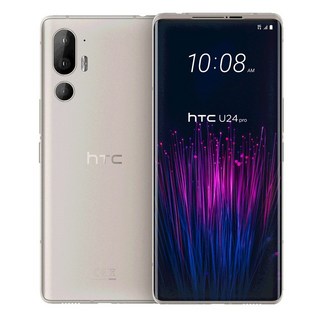HTC U24 pro (12G/512G) 搭配 HTC 透視雙料防震邊框原廠殼 / 行動電源, 暮光白, 1個
