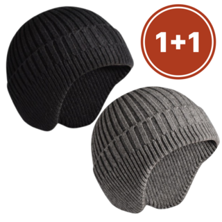 루아유 귀달이 비니 귀도리 귀덮개 니트 모자