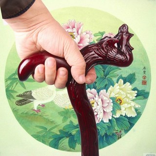 어르신지팡이 명아주 청려장 통나무 등나무 노인 장수기원 지팡이, 1개