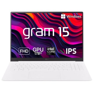 LG전자 2023 그램 15 코어i5 인텔 13세대, 스노우 화이트, 256GB, 16GB, WIN11 Home, 15Z90R-GA56K