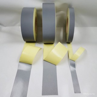 反光條貼衣服用縫紉型灰色反光布條夜騎學生用自粘熱貼警示帶反光, 1個, 3米長,1釐米寬高光（需要縫製）不帶膠