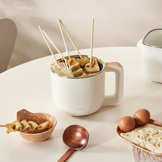 단미 라면포트 멀티쿠커 전기냄비 캠핑포트 계란찜기 DA-EK05, EK05 (화이트)