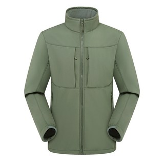 防風防水保暖純色軟殼衣外套