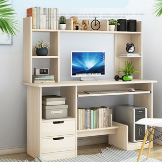 簡約現代電腦書桌，多功能收納設計，寬敞桌面，環保材質, 楓木色