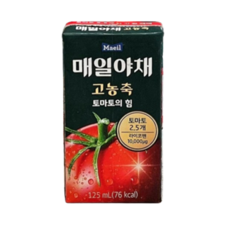 매일유업 매일야채 고농축 토마토의 힘 주스 선물세트, 125ml, 11개