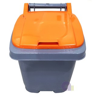 토탈리빙 음식물수거함 음식물분리함 사이즈선택, 1개, 주황뚜껑