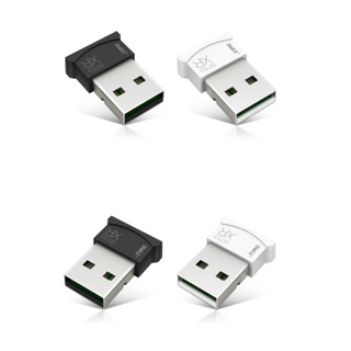 초소형 USB 동글 블루투스5.3 리얼텍 화이트 BT53XR-W, 블랙 BT53XR-B