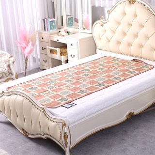 프리미엄 슬림 동력 온수매트, 플라워 싱글