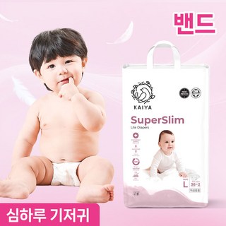 카이야 슈퍼슬림 프리미엄 기저귀 밴드형 남여공용, 대형(L), 40매