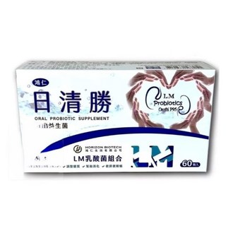 【鴻仁】鴻仁日清勝膠囊60粒裝 機能益生菌 低鈉磷鉀配方 LM乳酸菌 LM專利乳酸菌, 1個, 60顆