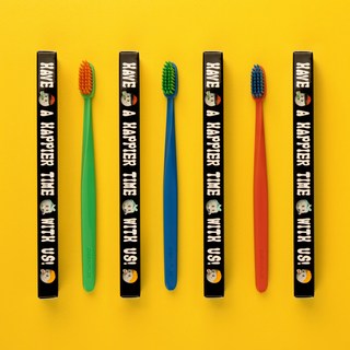 오롤리데이 X 덴띠끄 칫솔 3종 6개(그린x2 + 오렌지x2 + 블루x2), 1개