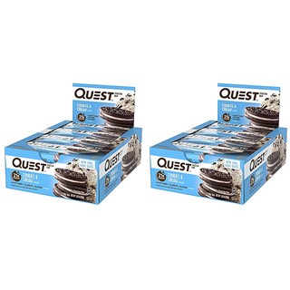 QUEST NUTRITION 高蛋白能量脆棒, Cookies And Cream, 24入