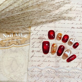 【小蛋糕】天娛美甲 高端 原創設計 純手工穿戴甲 穿戴甲 美甲片 氣質款 個性 貓眼 高級 顯白 獨特 設計款, 1個, 中橢圓甲型（中長款長度20MM）,S