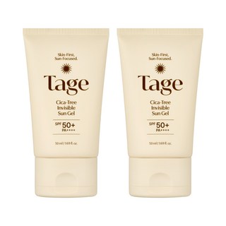 [Tage] 테이지 시카트리 투명 선젤 SPF50+ PA++++ | 모공삭제 선크림 | 선프라이머 |, 2개, 50ml