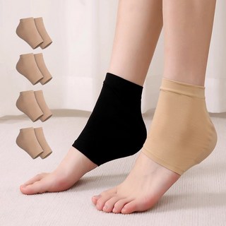 이지앤코 발 뒤꿈치 굳은살 실리콘 보습 패드 풋패드, 스킨 4세트