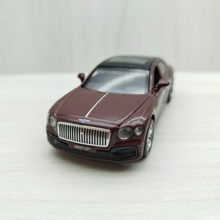 宅米吉 全新盒裝現貨 1:47 賓利BENTLEY flying spur 深褐色 合金 模型車 玩具 小汽車, 1個